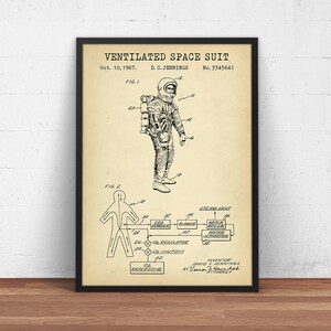 Space Suit Patent Print,  NASA Blueprints, Space Wall Art, Astronaut Gifts, Nursery Decor, Spacecraft, Space Travel Prints