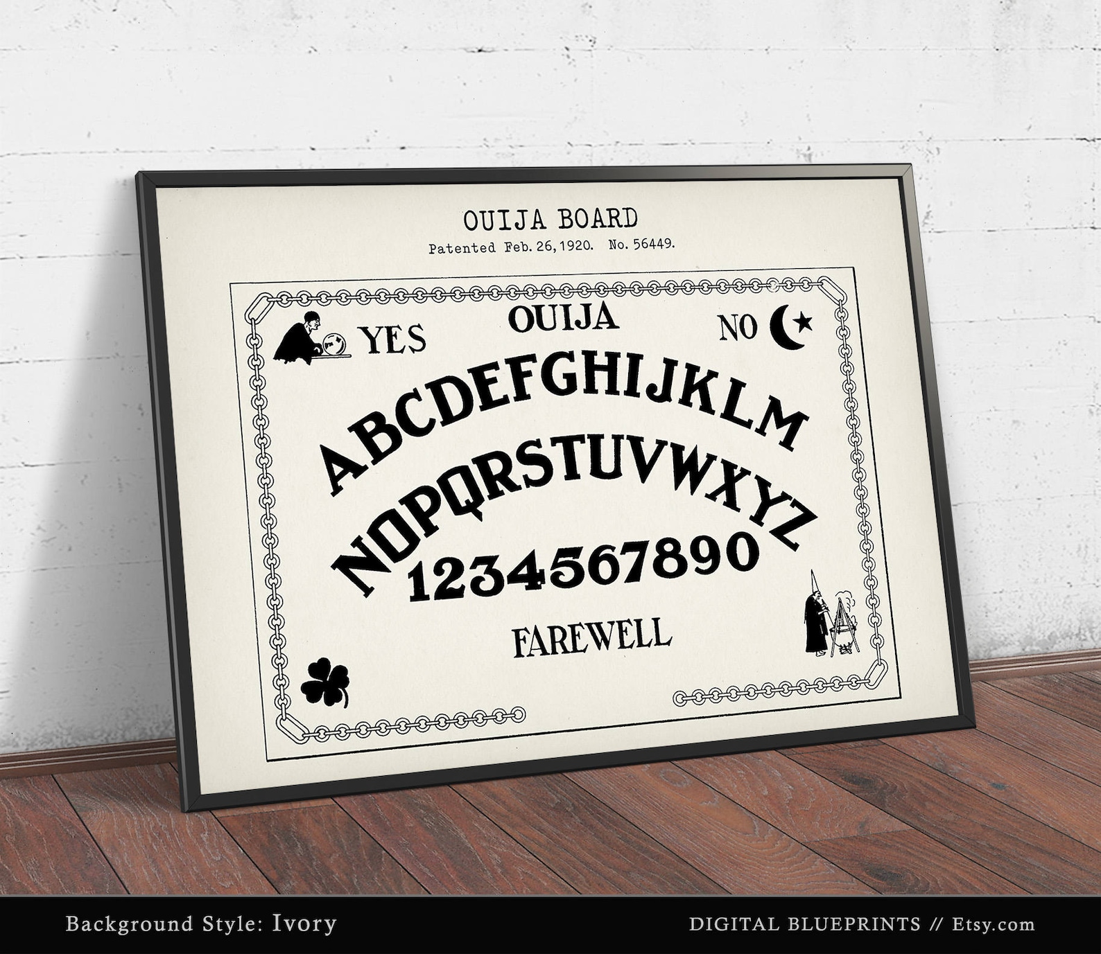 Ouija Board Poster Printable Digital Download Ouija Board | Etsy