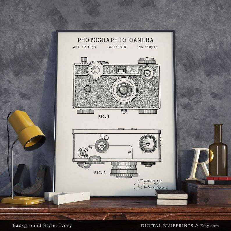 Art Posters Collectibles Art Photo Camera 1938 Patent Art Fine Art Print Gallery Quality Art Print Isspol Org Ec