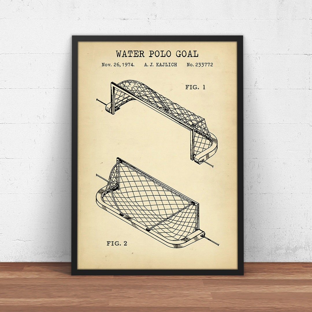 Water Polo Gifts, Goal Patent Print, Water Polo Player Gift, Polo