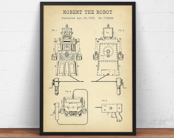 Mid Century C. 1954 Ideal's Robert the Robot With Remote Mid Century C. 1954 Ideal's Robert the Robot With Remote