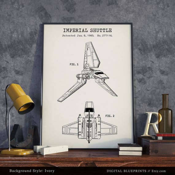 Affiche Murale Brevet Fusée Navette Spatiale - Poster Vintage NASA