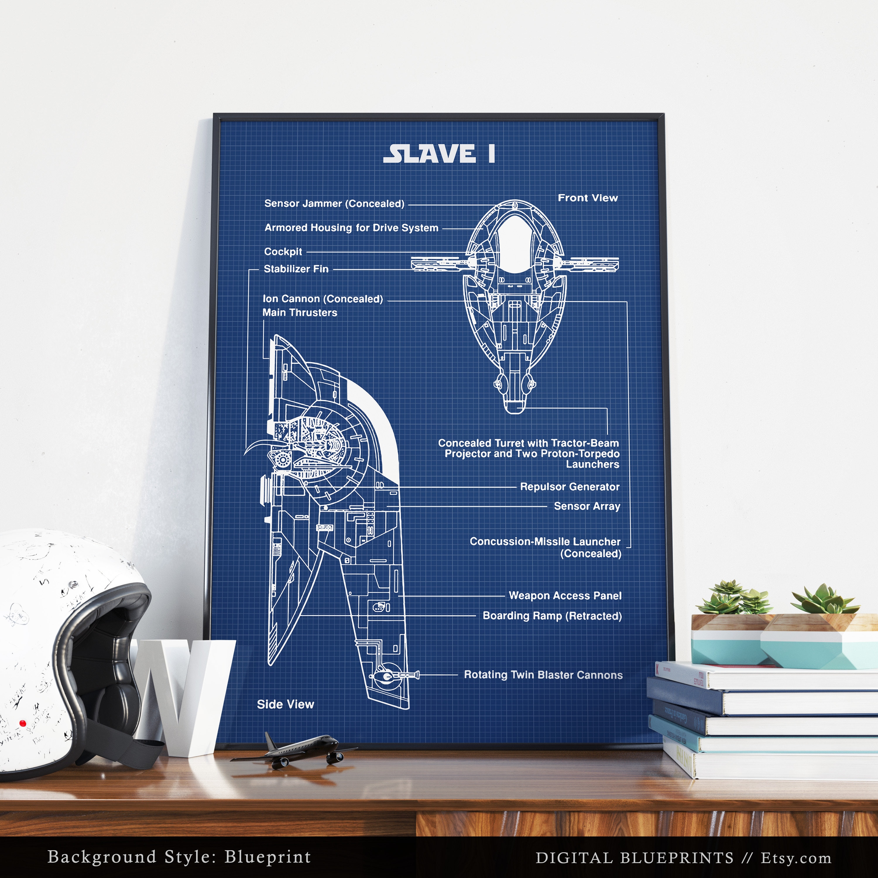 SLAVE I Blueprint Art Star Wars Printable Poster Star Wars Etsy slave-i-blueprint-art-star-wars-printable-poster-star-wars-etsy