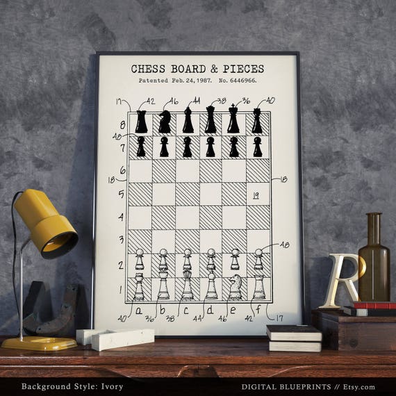 Chess Space' Poster, picture, metal print, paint by DecoyDesign