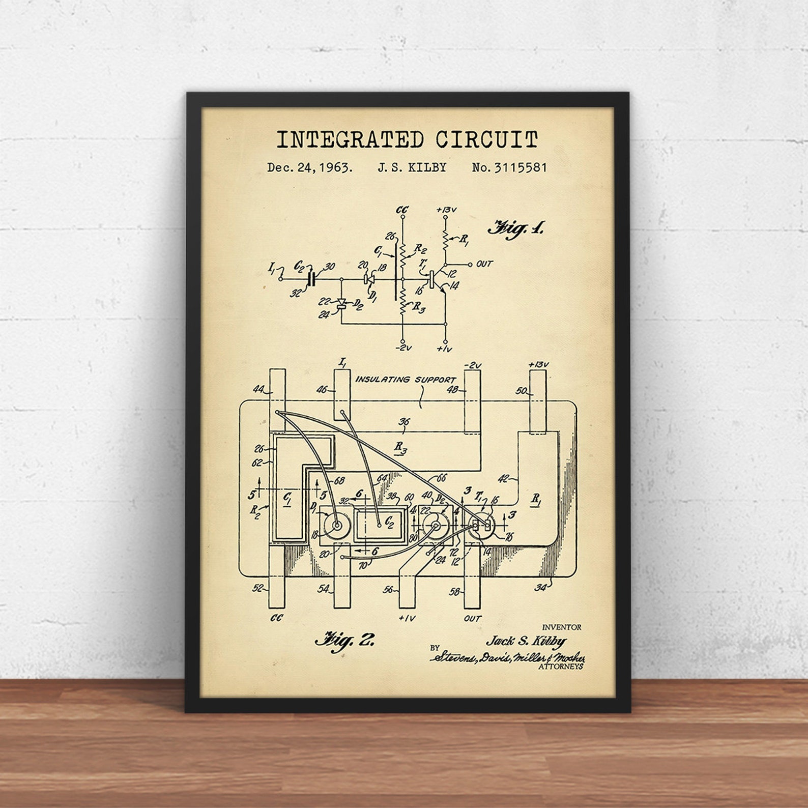 Integrated Circuit Patent Print Digital Download Technology Etsy