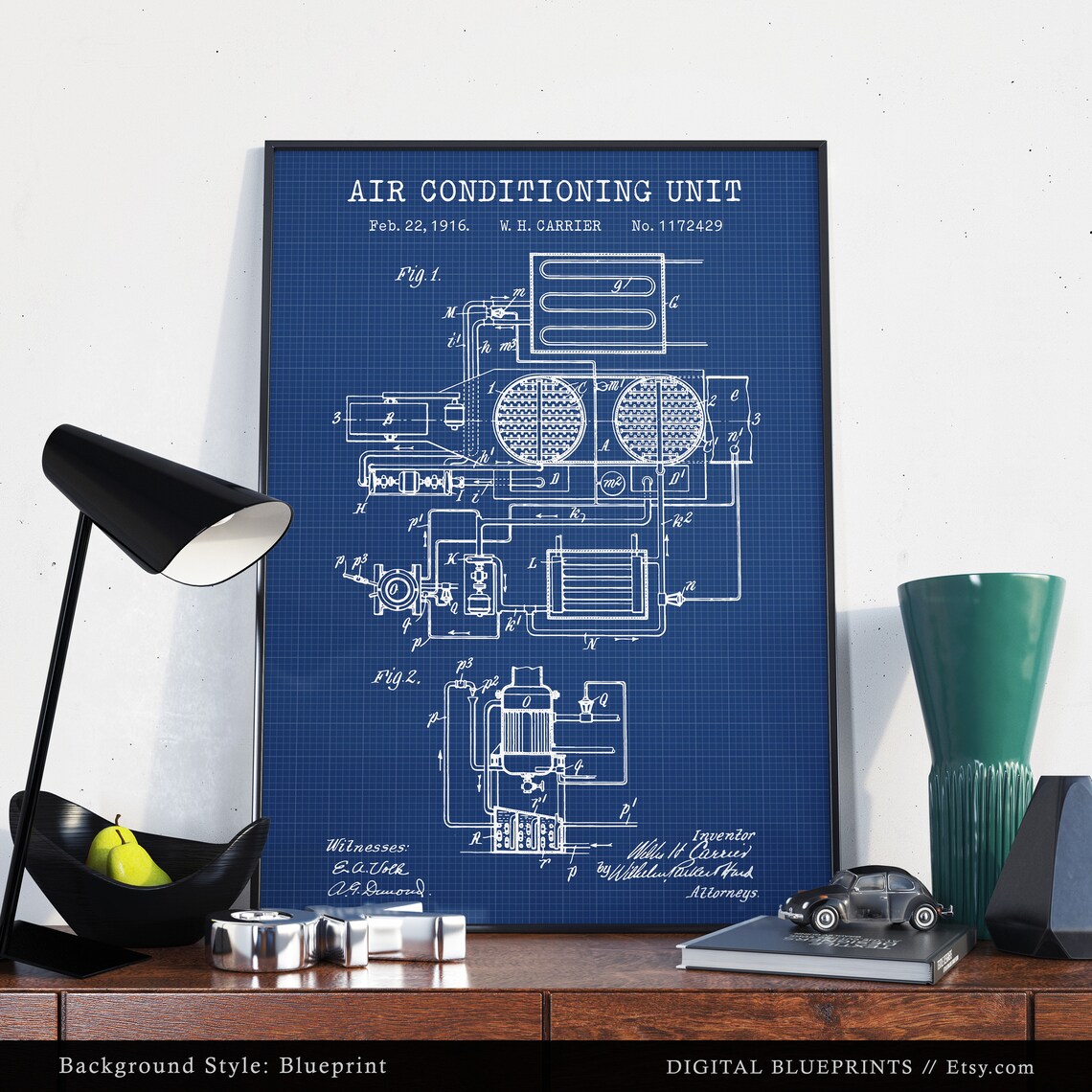 Air Conditioning Patent Print Industrial Decor Gift for HVAC Etsy