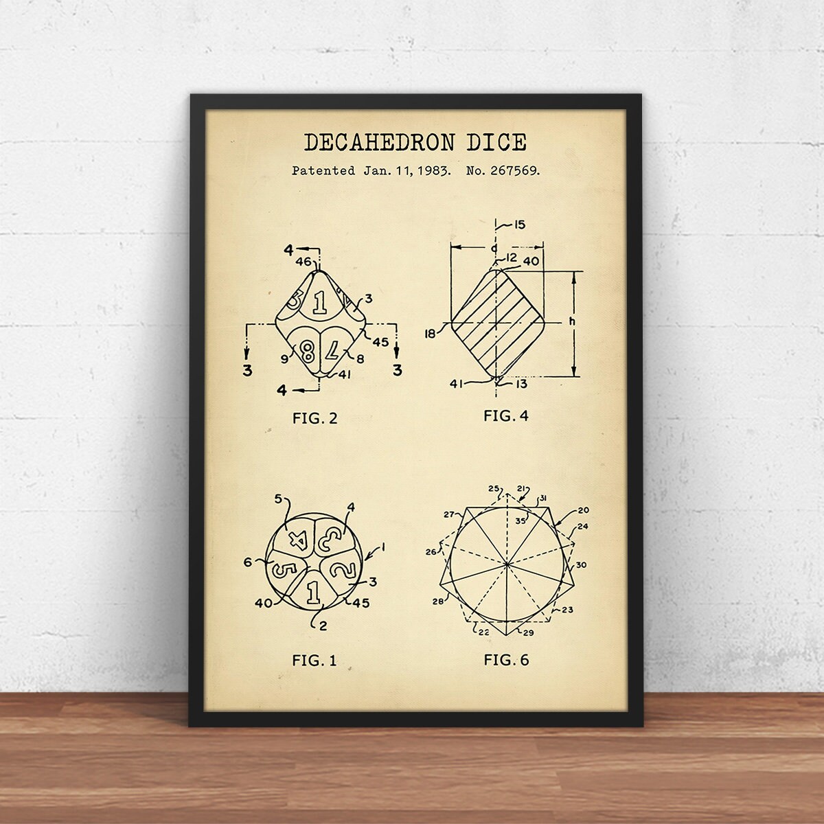 d10 dice digital download 10 sided decahedron die dnd dice etsy