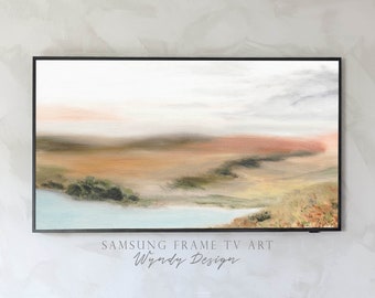 Samsung frame TV Artwork, digital download, Landscape wall art, mountain landscape, landscape painting, mountain wall decor