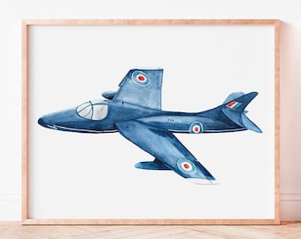 Classic Plane Prints, wall decor, Planes nursery theme, vintage plane art, planes painting, nursery planes art, aircraft art, retro planes