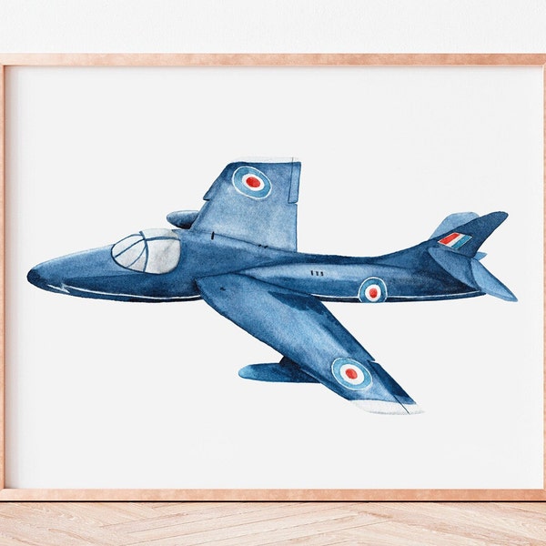 Classic Plane Prints, wall decor, Planes nursery theme, vintage plane art, planes painting, nursery planes art, aircraft art, retro planes