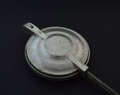 Antique vintage WAFFLE IRON cast aliminum waffles maker wafer wafers cookie 4.5 quot kitchenware kitchen decor gift utensils
