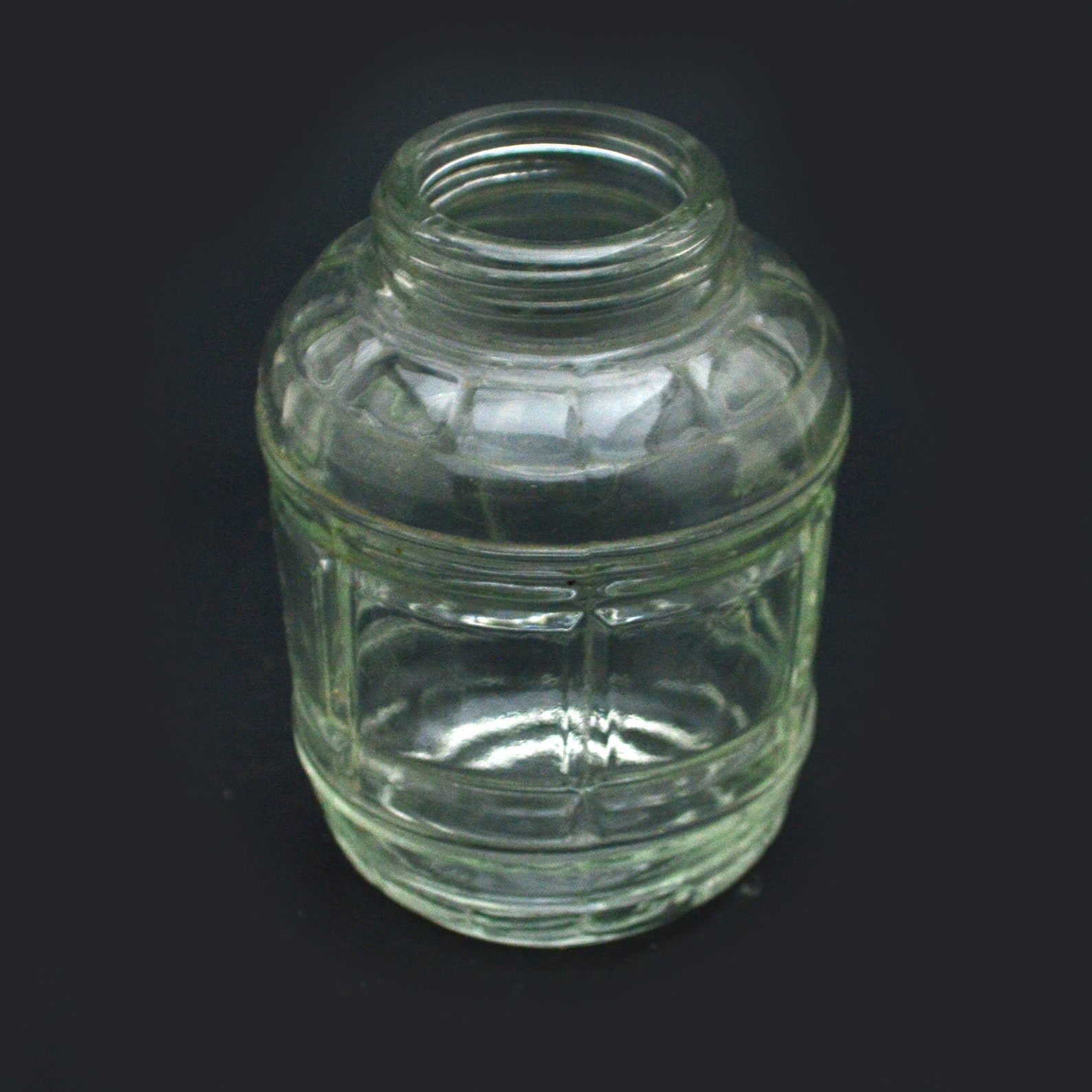 Lot of Vintage Antique Honey Jars Glass Pot Condiment Heavy Etsy