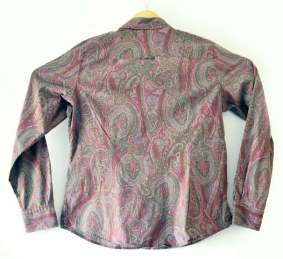 Retro 90s Vintage Gant button up Shirt Flower pat… - image 7