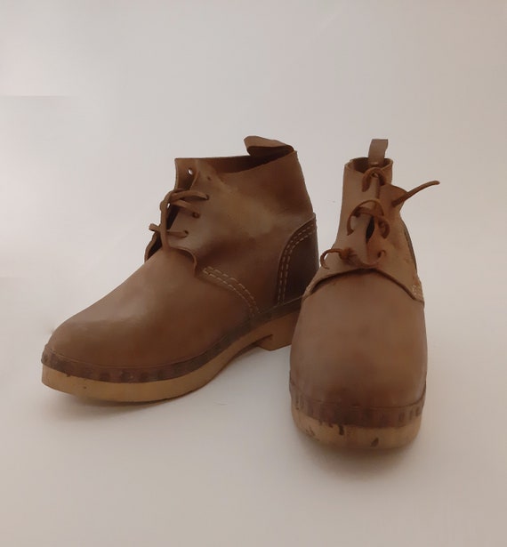 antique leather shoes