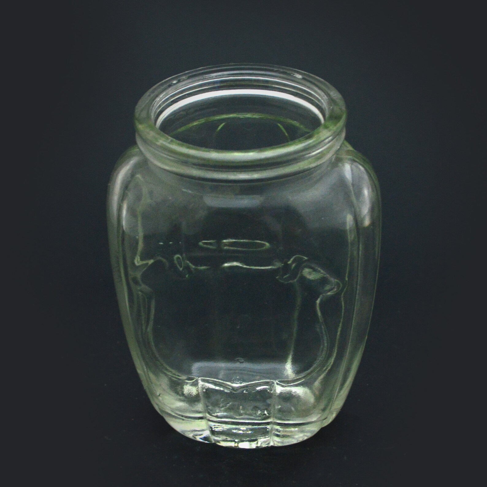 Lot of Vintage Antique Honey Jars Glass Pot Condiment Heavy Etsy