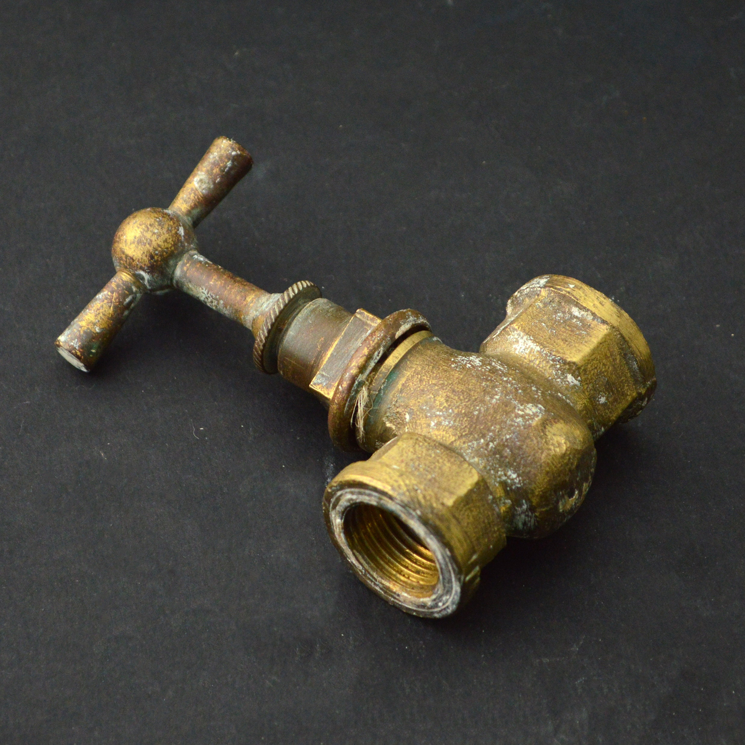 Antique Vintage plumbing tap large 3/4 Brass Bronze Etsy