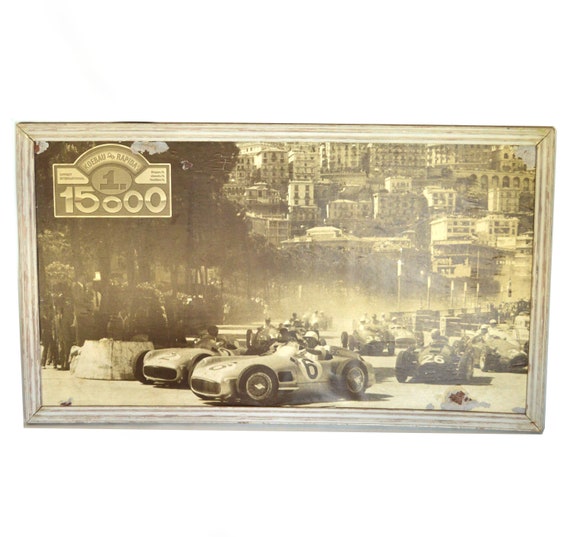 Vintage Antique Store Advertising Car Race Monaco Rally Koebau Etsy