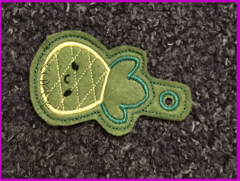 Zipper,Taggie 4x4 hoop luggage tag ITH Kawaii Pineapple Zipper pull design machine embroidery design Bag Tag