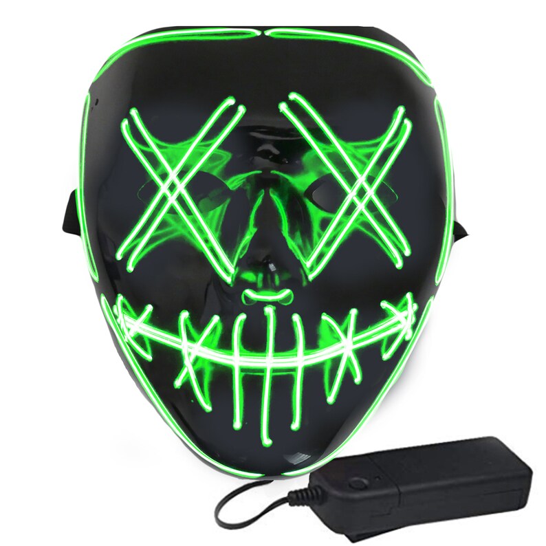 Halloween Light Up Purge Mask Stitched LED Purge Festival EDM Etsy