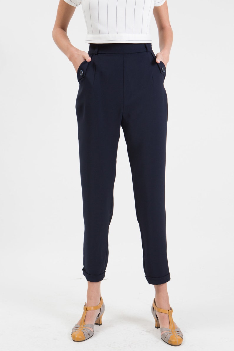 high waisted retro pants