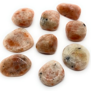 Sunstone Crystal Tumbled Stones - Ethically Sourced - Small and Medium.