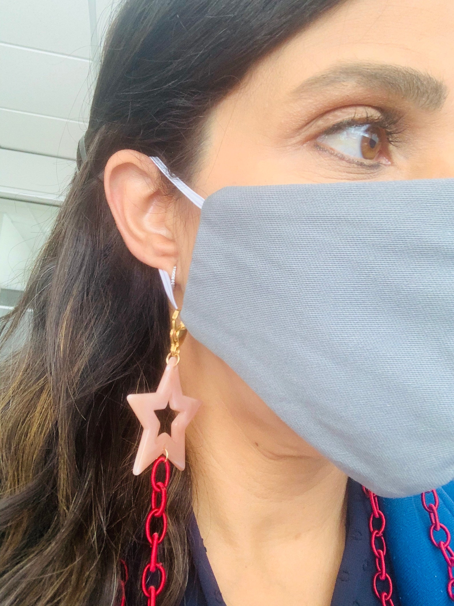 Face Mask Holder/mask Chain/neck Strap/mask Retainer/star/moon Etsy UK