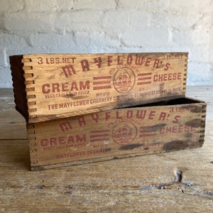 Pair of Cream Cheese Crates