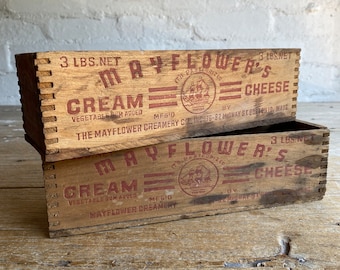 Pair of Cream Cheese Crates