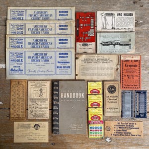 Collection of Vintage American Ephemera Advertising Pamphlets Slide Calculators GM Engineering Paper Lot