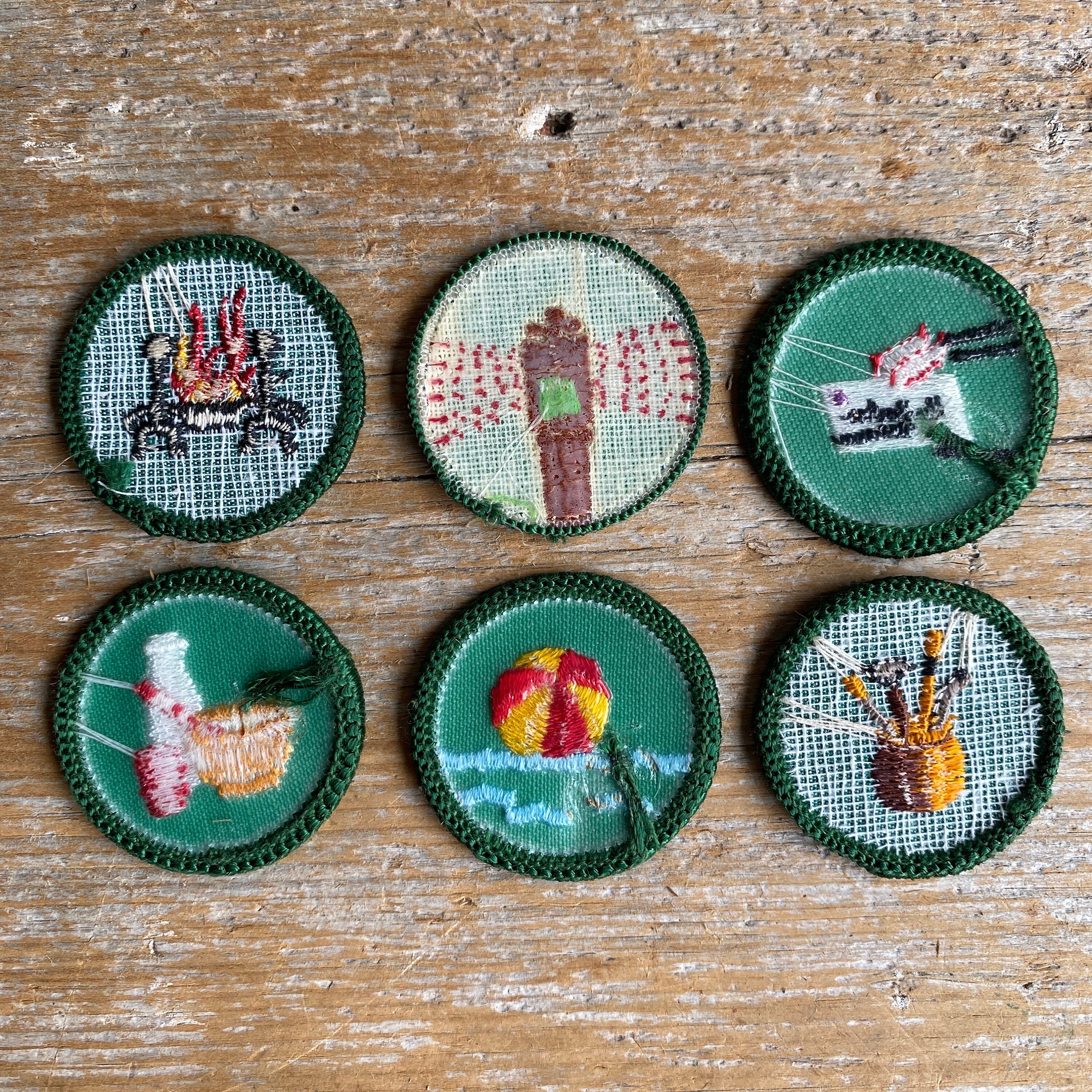 6 Girls Scout Badges - Etsy