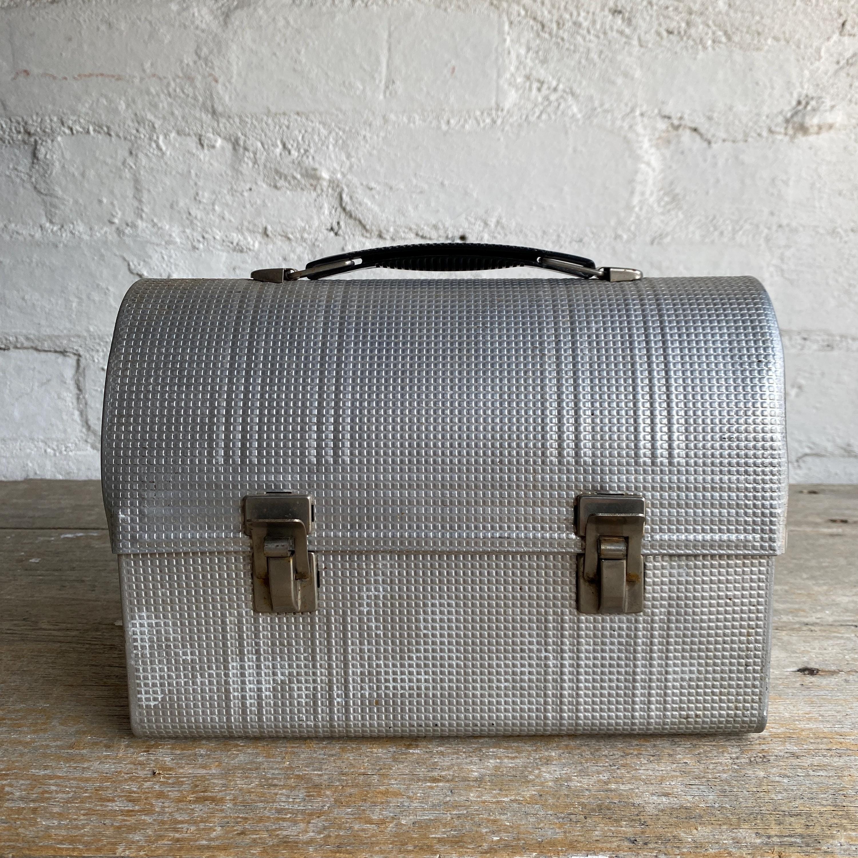 lunch box tote bag／silver × denim Amazon.com: Yeertmii Purple Lilac Checkered Small Adult