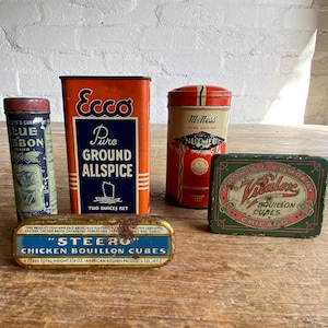 Collection of 5 American Tins
