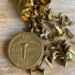 0.5 Brass Plated Paper Fasteners, 20 Boxes