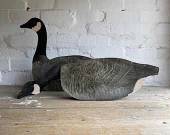 Pair of Canadian Geese Decoys