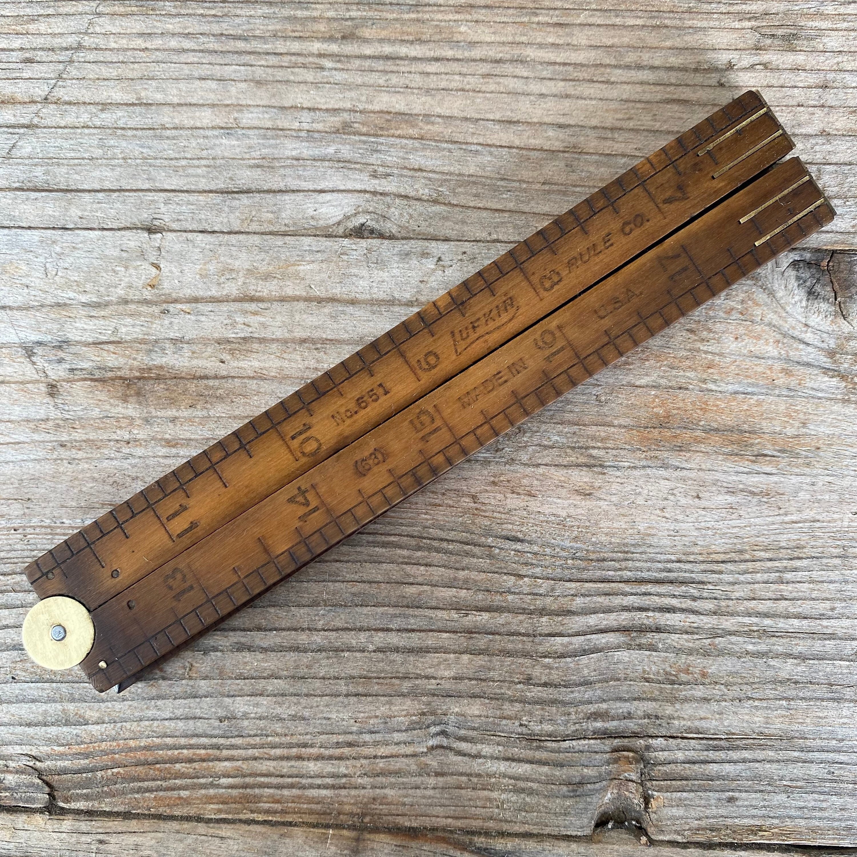 Midori Aluminium and Wood Ruler 15cm