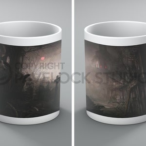 Halloween Tasse Tassen Galgen Fledermaus Fledermäuse Kürbisse Hexen Geister Geister Gruselig