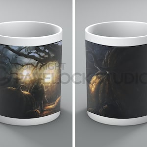 Halloween Tasse Tasse Kürbis Kürbis Fledermaus Fledermäuse Hexen Geister Geister Gruselig