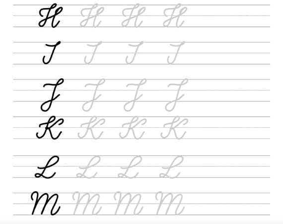 Handlettering Ubungsblatter Fur Workshops Handlettering Etsy