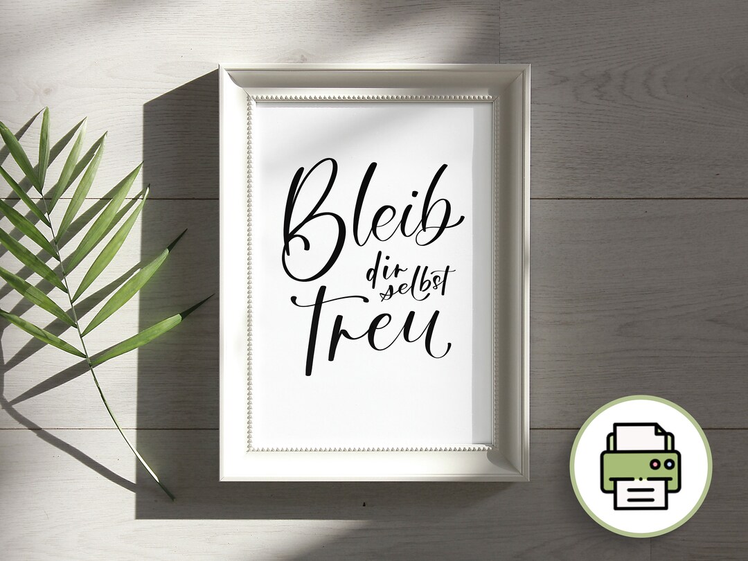 Sei Dir Selbst Treu Bedeutung www.etsy.com