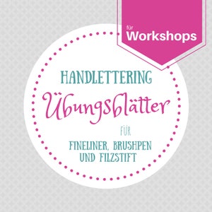 Lettering Worksheets for Workshops