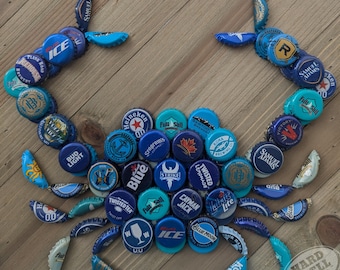 Beer Bottle Cap Tropical Blue Crab
