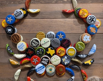 Texas Breweries Craft Beer Bottle Cap Crab