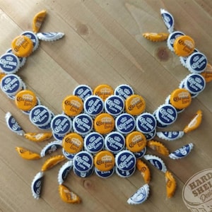 Corona Beer Bottle Cap Crab