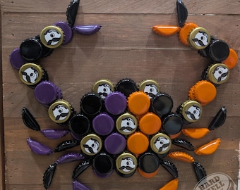 Maryland Crab Wall Art: Ravens, Orioles, Natty Boh Bottle Caps