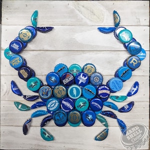 Beer Bottle Cap Tropical Blue Crab