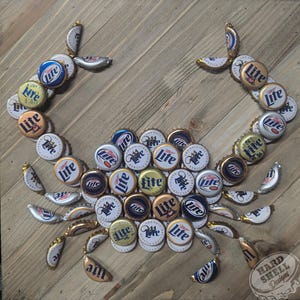 Vintage Miller Lite Beer Bottle Cap Crab - Etsy