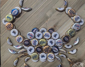 Vintage Miller Lite Beer Bottle Cap Crab