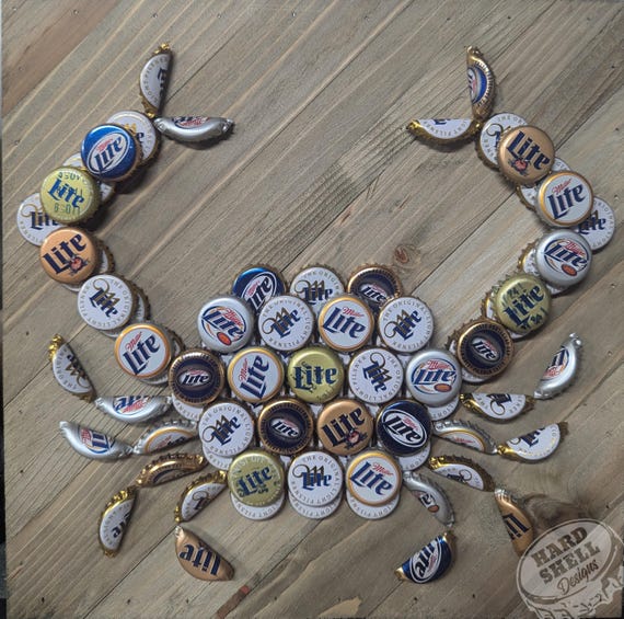 Vintage Miller Lite Beer Bottle Cap Crab - Etsy
