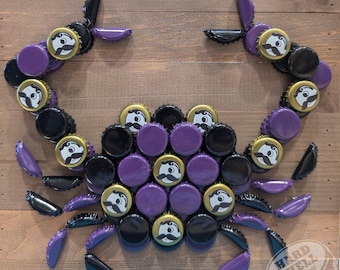 Ravens & Natty Boh Beer Bottle Cap Crab Wall Art National Bohemian Baltimore