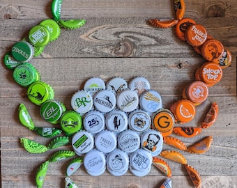 IRISH Flag Beer Bottle Cap Crab